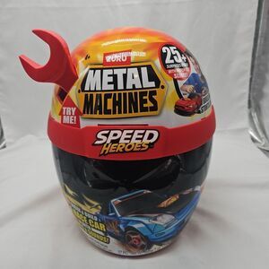 Metal Machines Speed Heroes Red by Zuru 20+ Surprises Build Your Car